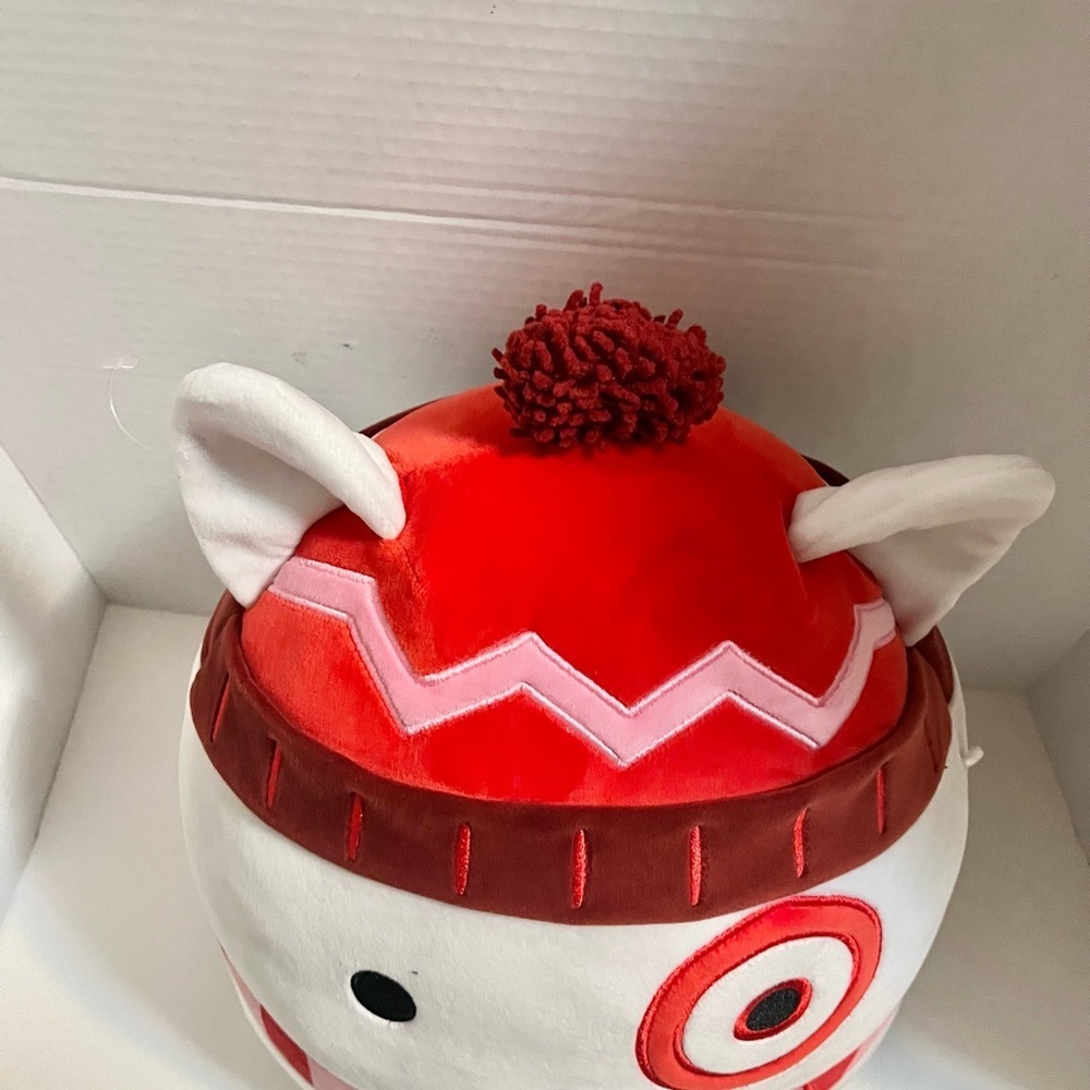 Red and White Plush Toy with Ears - Picture 3 of 4